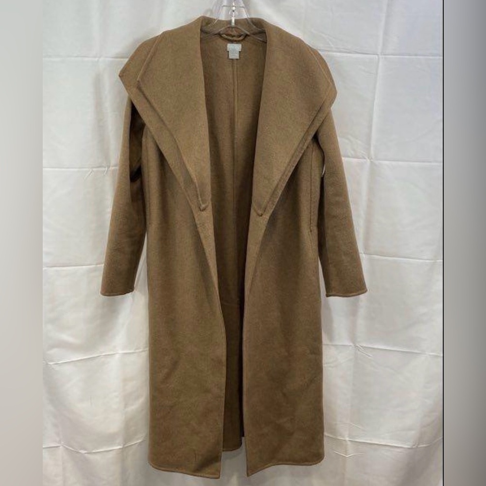 Vintage Camel Belted Trench Coat; Size: M/L - Picture 5 of 13